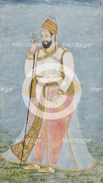 Ibrahim Adil Shah II of Bijapur, c1675. Creator: Unknown.