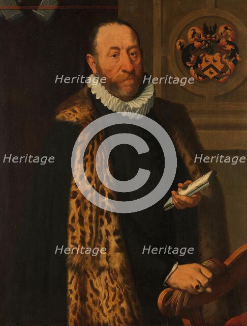 Portrait of Mattheus Augustijnsz Steyn, Councilor in the College of the Admiralty of the Northern Qu Creator: Pieter Pietersz the Younger.