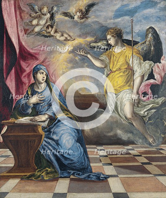 The Annunciation, ca 1576. Artist: El Greco, Dominico (1541-1614)