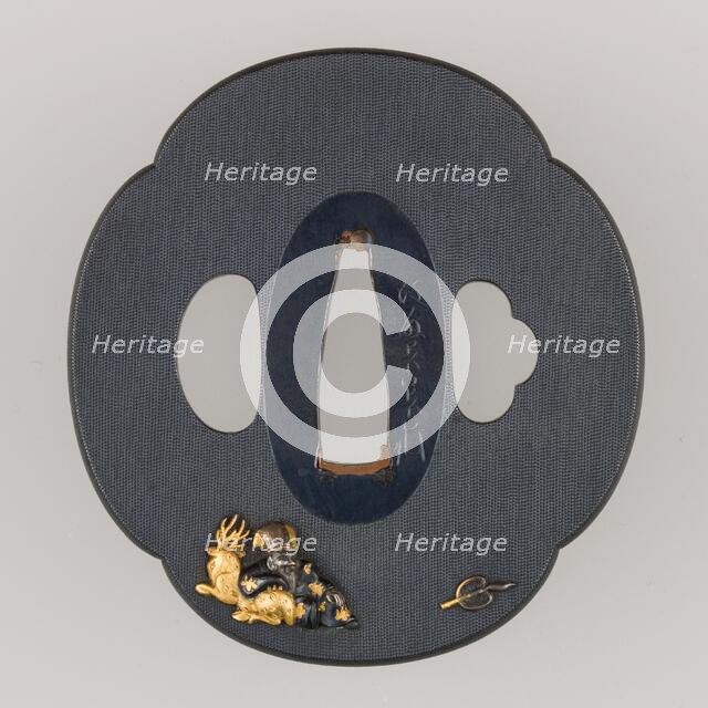 Sword Guard (Tsuba), Japanese, 19th century. Creator: Goto Mitsuakira.