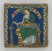 Plaque with Saint John the Evangelist, German, ca. 1175-1200. Creator: Unknown.