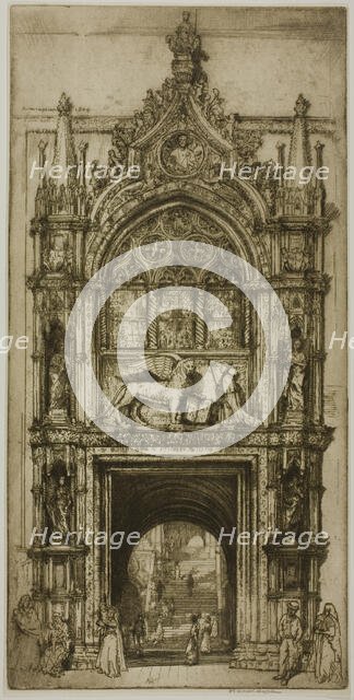 Doorway of the Doges', Venice, 1909. Creator: Donald Shaw MacLaughlan.