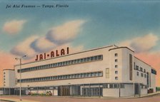 'Jai Alai Fronton - Tampa, Florida', c1940s. Artist: Unknown.