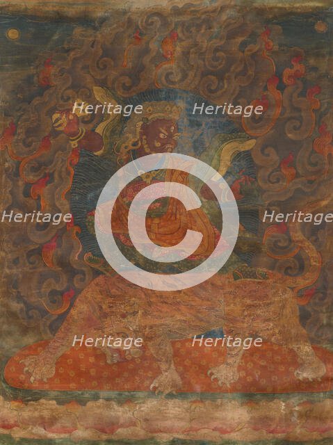 Thangka of Dorje Drolo, 17th century. Creator: Tibetan Culture.