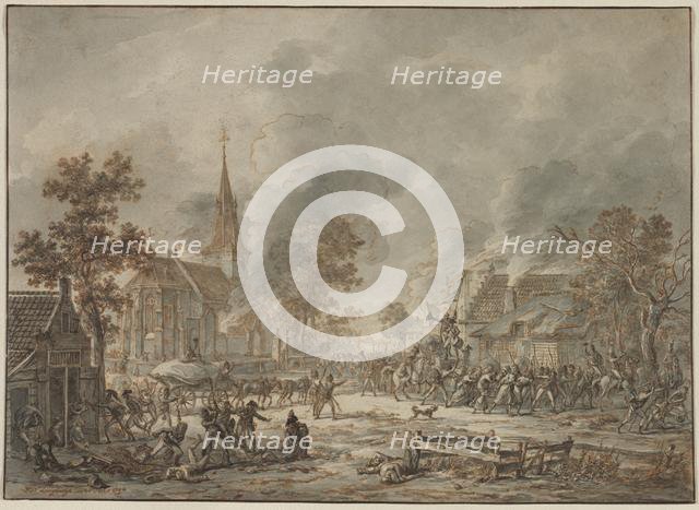 Pillaging Soldiers, 1794. Creator: Dirk Langendijk (Dutch, 1748-1805).
