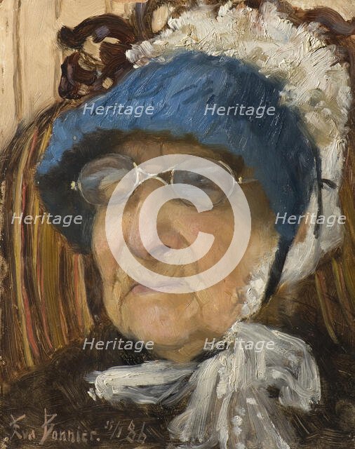 Old Grandmother, 1886. Creator: Eva Fredrika Bonnier.