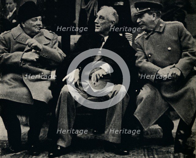 '"Big Three" Conference in the Crimea', February 1945. Creator: Unknown.
