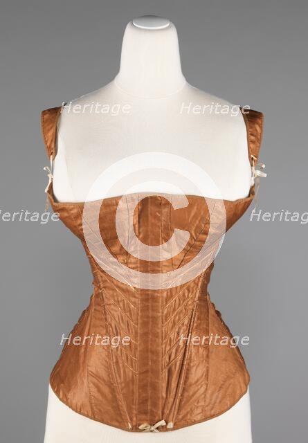 Corset, American, 1830-35. Creator: Unknown.