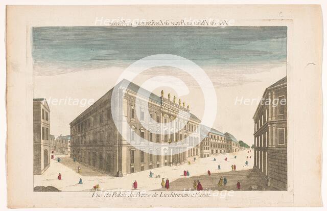 View of the Stadtpalais Liechtenstein in Vienna, 1700-1799. Creator: Anon.