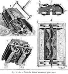 Bissell carpet sweeper, American, c1887. Artist: Unknown