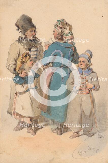 Meeting, 1854. Creator: Friedrich Carl von Scheidlin.