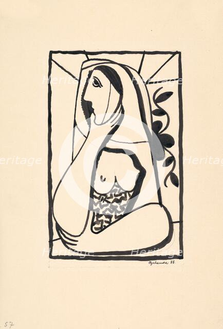 In the window, 1938. Creator: Mikulas Galanda.