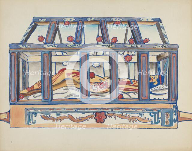 Plate 4: Christ in the Sepulchre: From Portfolio "Spanish Colonial Designs of New Mexico", 1935/1942 Creator: Unknown.