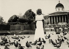 Sheila Legge as Surrealist "Phantom", Trafalgar Square, London, 11 June 1936, 1936. Creator: Cahun, Claude (1894-1954).