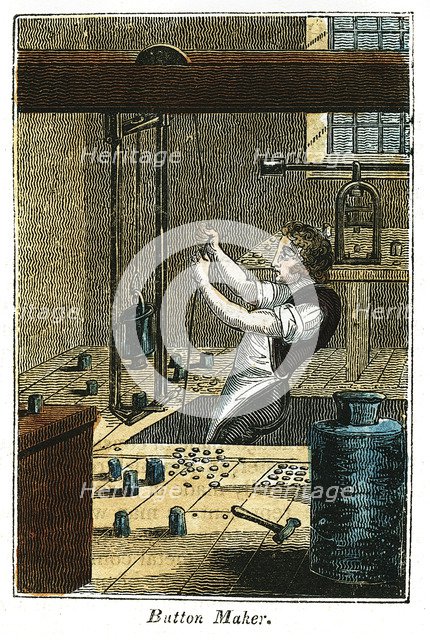 'Button Maker', 1823. Artist: Unknown