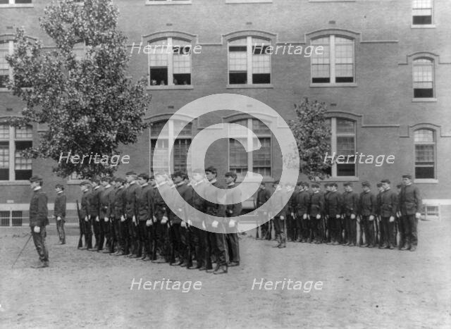 Uniformed cadets, Central High School, (1899?). Creator: Frances Benjamin Johnston.