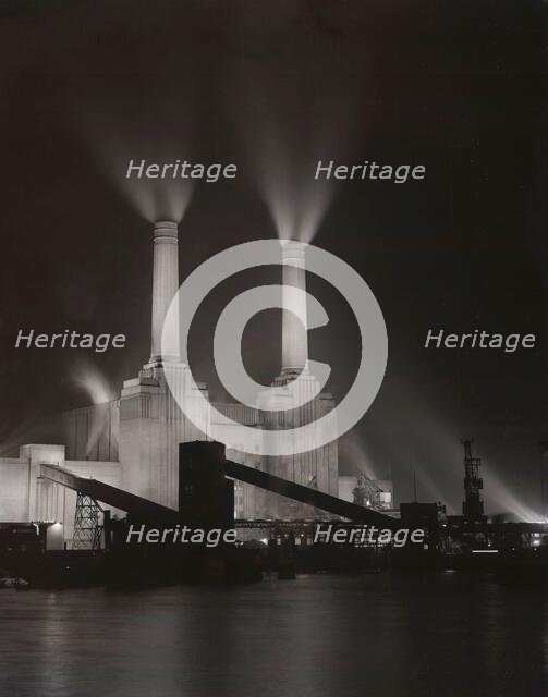 Battersea Power Station, London, c1955. Creator: Arthur Charles Kirby Ware.