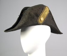 Military bicorne, American, 1875-80. Creator: Bent & Bush.