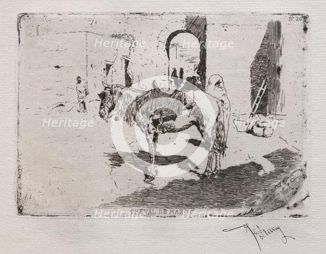 Cheval du Maroc. Creator: Mariano Fortuny y Carbó (Spanish, 1838-1874).