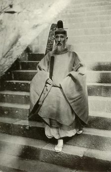 'A Shinto Priest', 1910. Creator: Herbert Ponting.