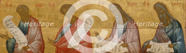 The prophets Jacob, Zechariah, Malachi and Joel, c. 1502-1503. Artist: Russian icon  