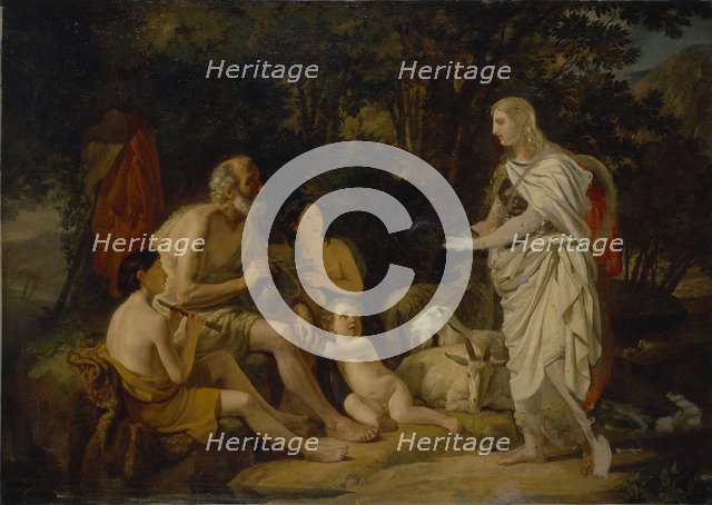 Erminia and the Shepherds, 1824. Artist: Briullov, Karl Pavlovich (1799-1852)