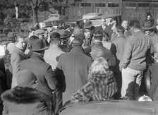 Participants in the Bugatti Owners Club car treasure hunt, 25 October 1931. Artist: Bill Brunell.