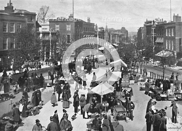 'The Market-Place, Taunton', c1896. Artist: WM Crockett.