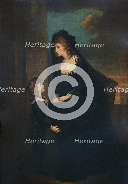 'Mrs. Siddons and Her Son in the Tragedy of Isabella, 1784, (1935). Artist: William Hamilton.