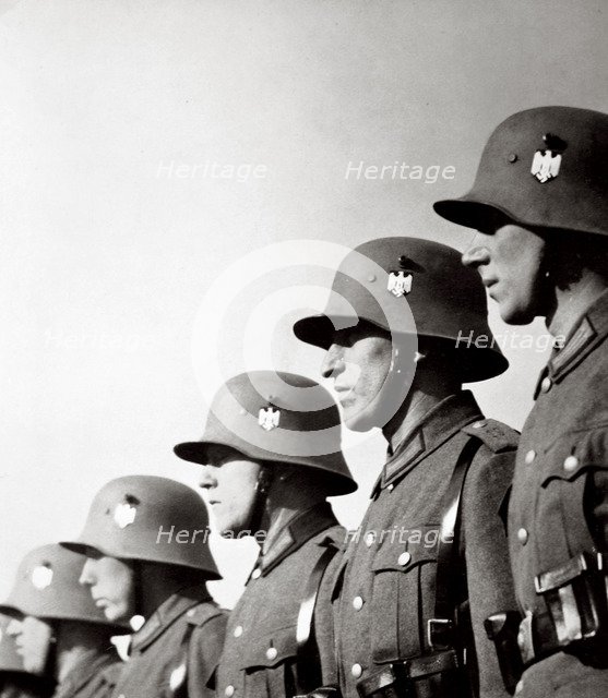 German soldiers, Germany, 1936. Artist: Unknown