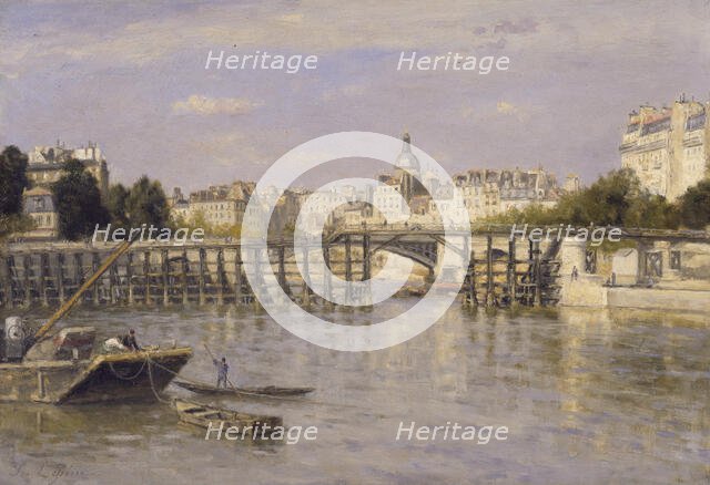 The Estacade Bridge, 1880. Creator: Stanislas Lepine.