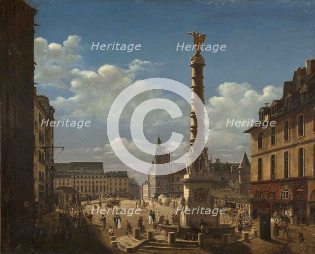 La Fontaine du Palmier on the Place du Châtelet, 1810.