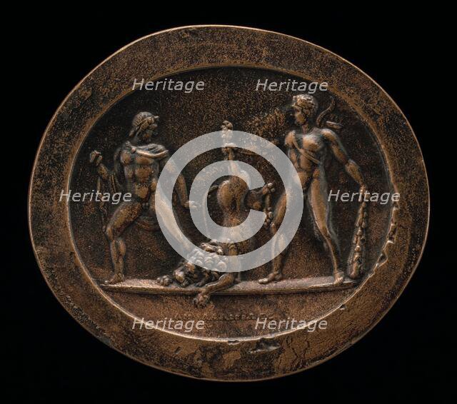 Hercules and the Nemean Lion, 18th century. Creator: Unknown.