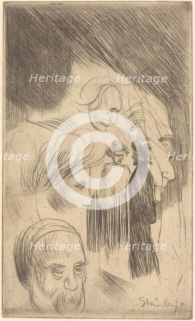 Sketch Plate, 1902. Creator: Theophile Alexandre Steinlen.