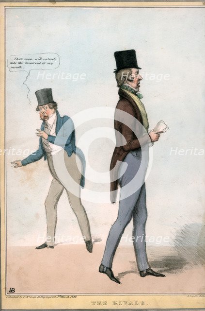 'The Rivals', 1836. Creator: Alfred Ducôte.