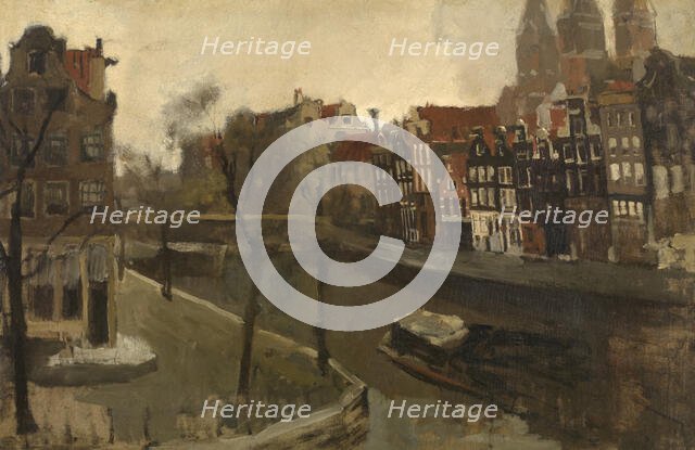 Prinsengracht in Amsterdam, c1880-1920. Creator: George Hendrik Breitner.