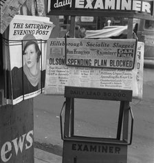 California gets a Democratic administration. ..., "New Deal"..., San Francisco, CA, 1938. Creator: Dorothea Lange.