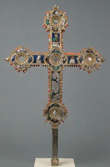 Reliquary Cross, Italian, 14th century. Creator: Unknown.