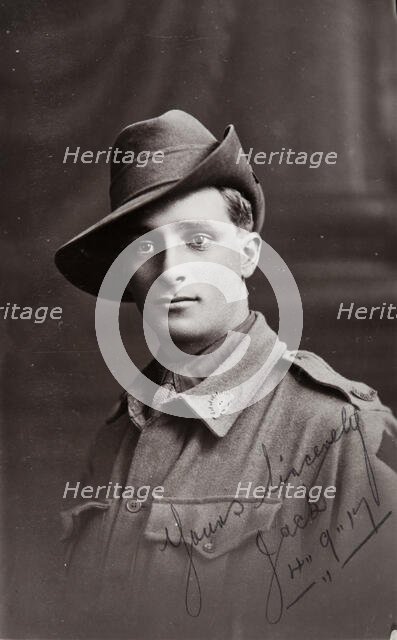 Postcard to Mrs Nugent, Barney's mother, from 'Jack, 4 September 1917. Creator: Murphy.