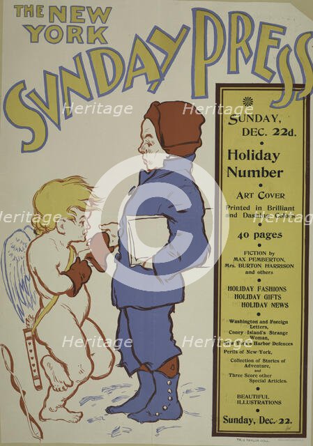 The New York Sunday press. Sunday, Dec. 22nd. 1895, c1893 - 1897. Creator: Unknown.