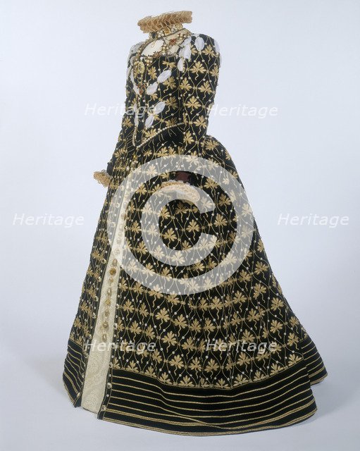 The 'Phoenix' dress worn by Glenda Jackson as Elizabeth I, c1970.  Artist: J Hunnisett