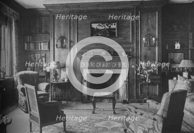 Old Georgian panelling in Miss Morgan's Office, house of Miss Anne Morgan, New York City, 1924. Artist: Unknown.