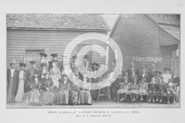 Sixth Missionary Baptist Church, E. Nashville, Tenn.; Rev. J. T. Tunstill; Pastor, 1907. Creator: Unknown.