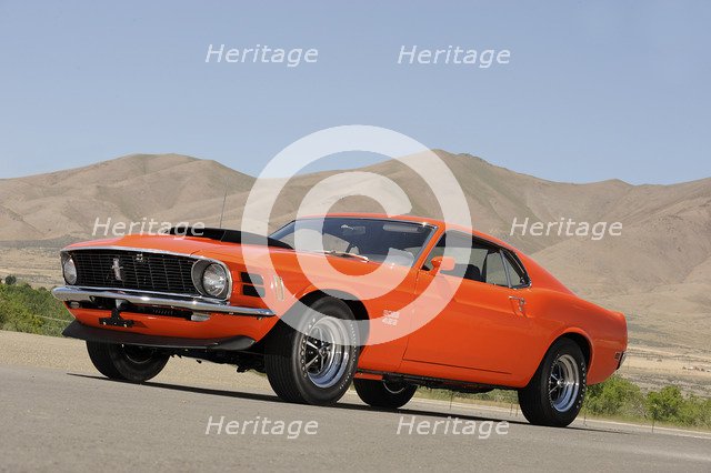 Ford Mustang Boss 429 1970. Artist: Simon Clay.