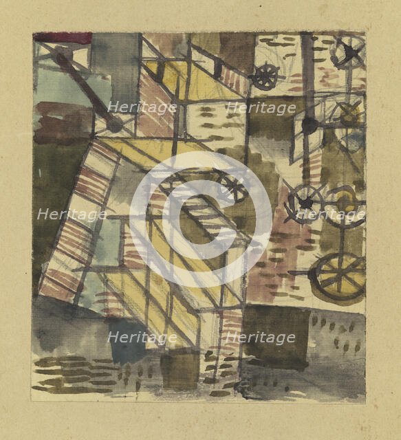 Untitled (Factory), 1922. Creator: Klee, Paul (1879-1940).