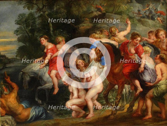 Cloelia Passing the Tiber, Between 1630 and 1640. Creator: Rubens, Peter Paul, (School)  .