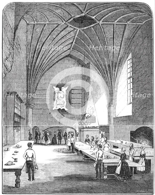 The kitchen at Burghley, 1844. Creator: Unknown.