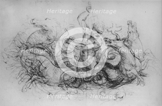 'Neptune with Four Sea-Horses', c1480 (1945). Artist: Leonardo da Vinci.