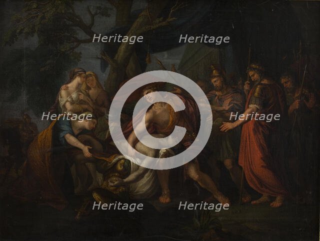 Achilles Lamenting the Death of Patroclus, c1800. Creator: Unknown.