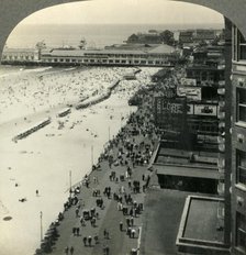 'Atlantic City, N.J., America's Foremost Seaside Resort - the Boardwalk and Steel Pier from the Brea Creator: Unknown.